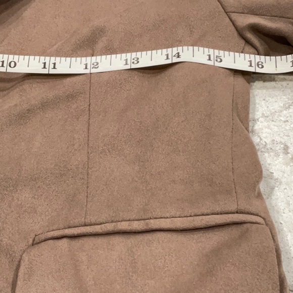 SINCERELY JULES collar blazer with flap one-button khaki Blazer size XS - Picture 8 of 11